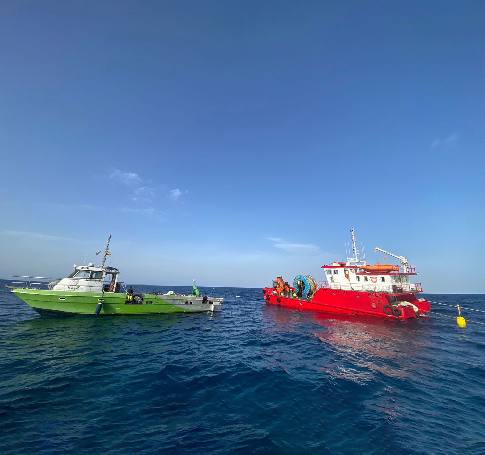 Buque de salvamento marítimo en Ibiza